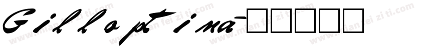 Gillo ptima字体转换